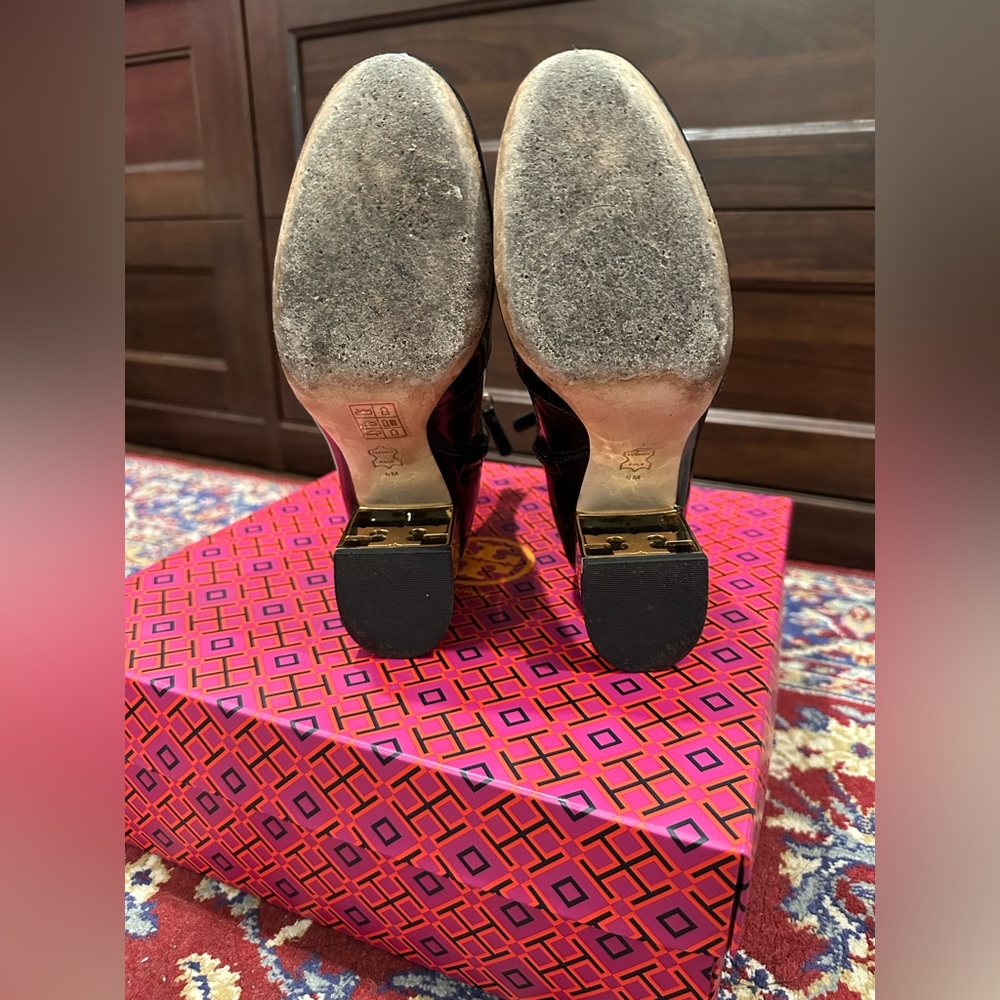 Tory Burch Gigi Patent Leather Booties - Picture 6 of 7